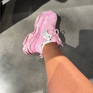 Balenciaga Triple S faded sneakers